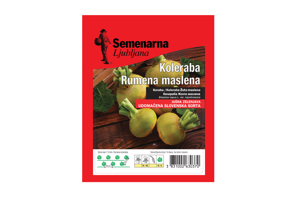 KOLERABA RUMENA MASLENA 50 g Semenarna