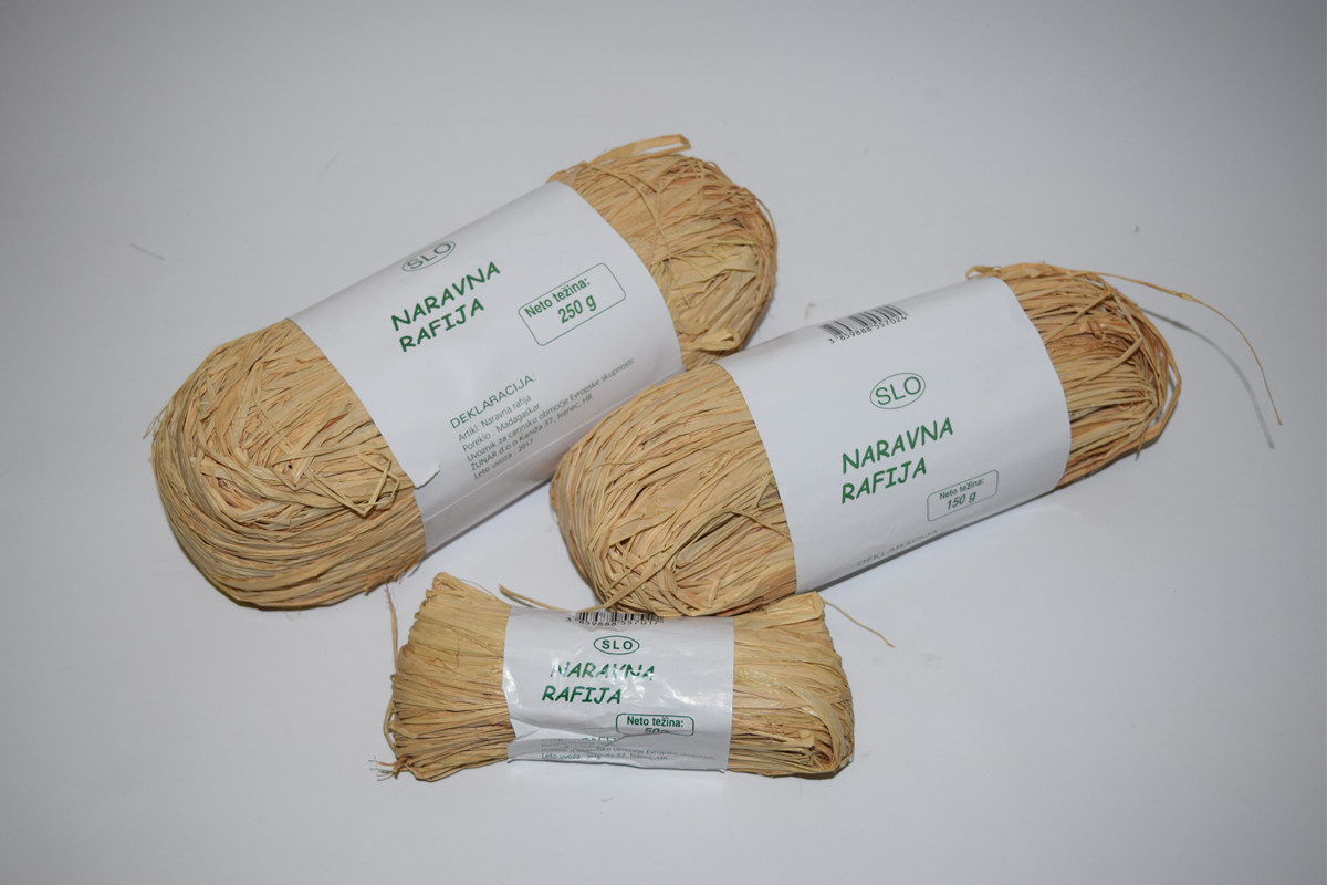 Rafija naravna 50g
