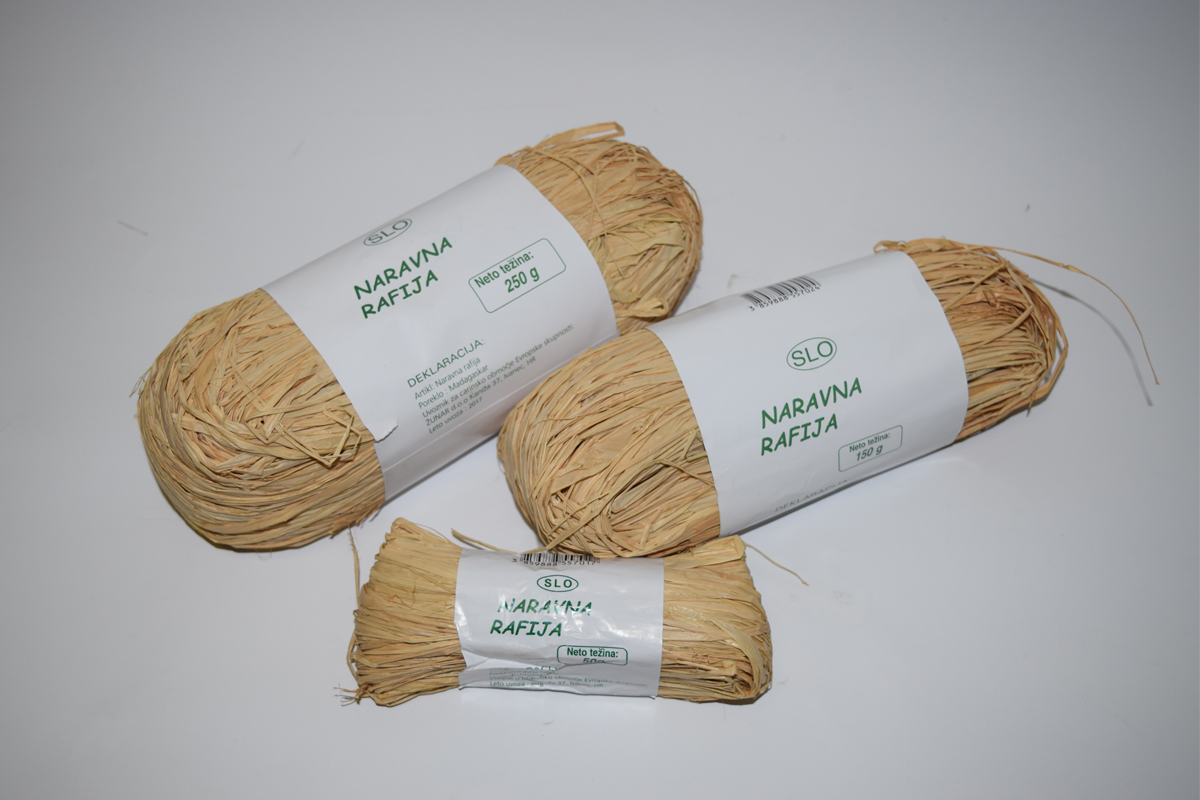 Rafija naravna 150g