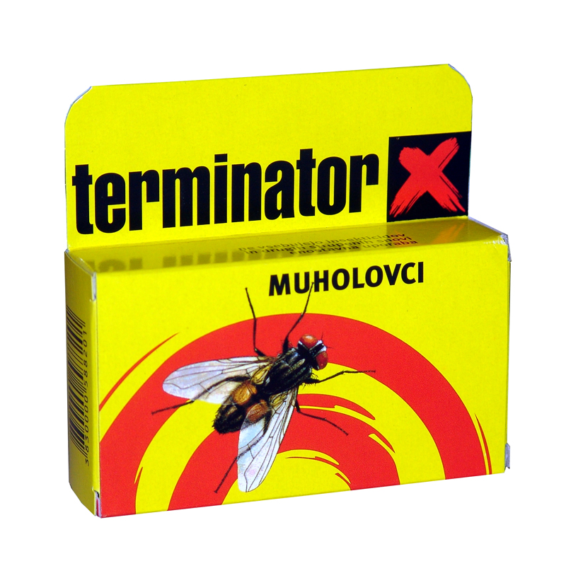 TERMINATOR X HIŠNI MUHOLOVEC Z MEDOM, 4 KOS