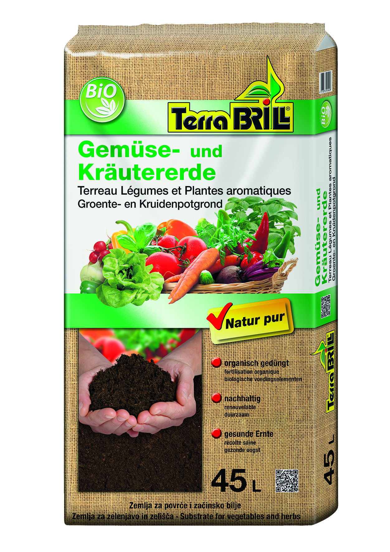 BRILL- ZEMLJA ZA VRTNINE IN ZELIŠČA BIO 45 L