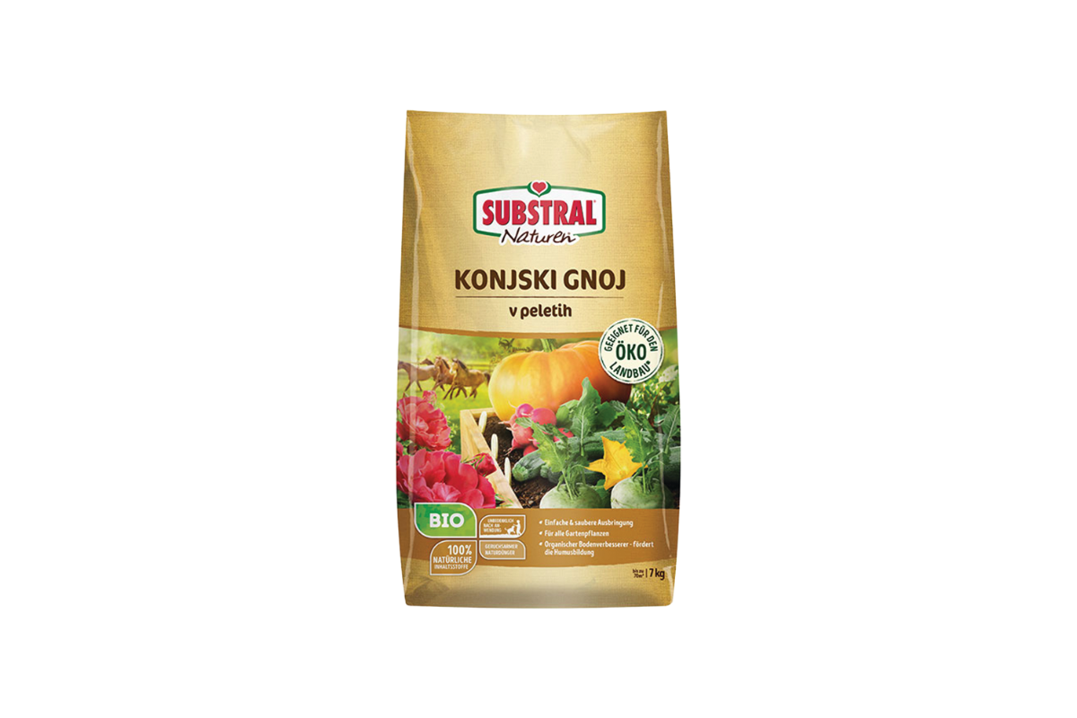 KONJSKI GNOJ V PELETIH NATUREN BIO 7 KG 