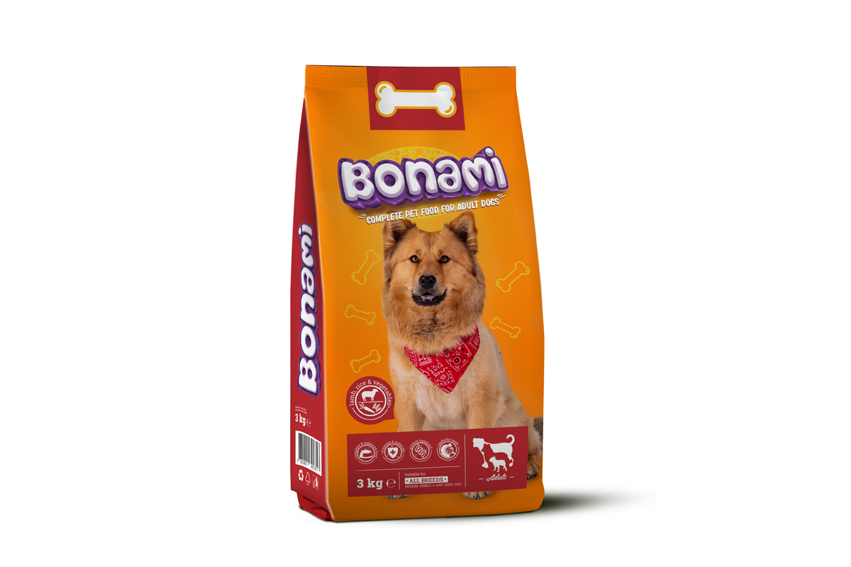 Bonami briketi za pse jagnj&riž&zelen 3 kg 