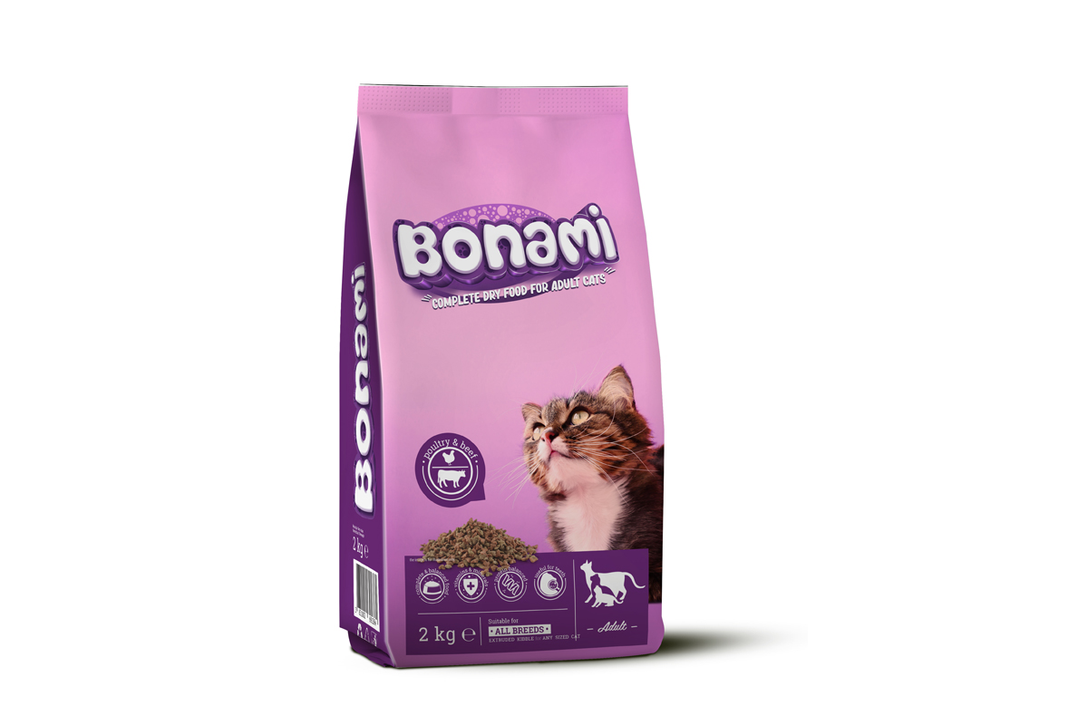 Bonami brik. za mačke perutnina&govedina 2 kg 