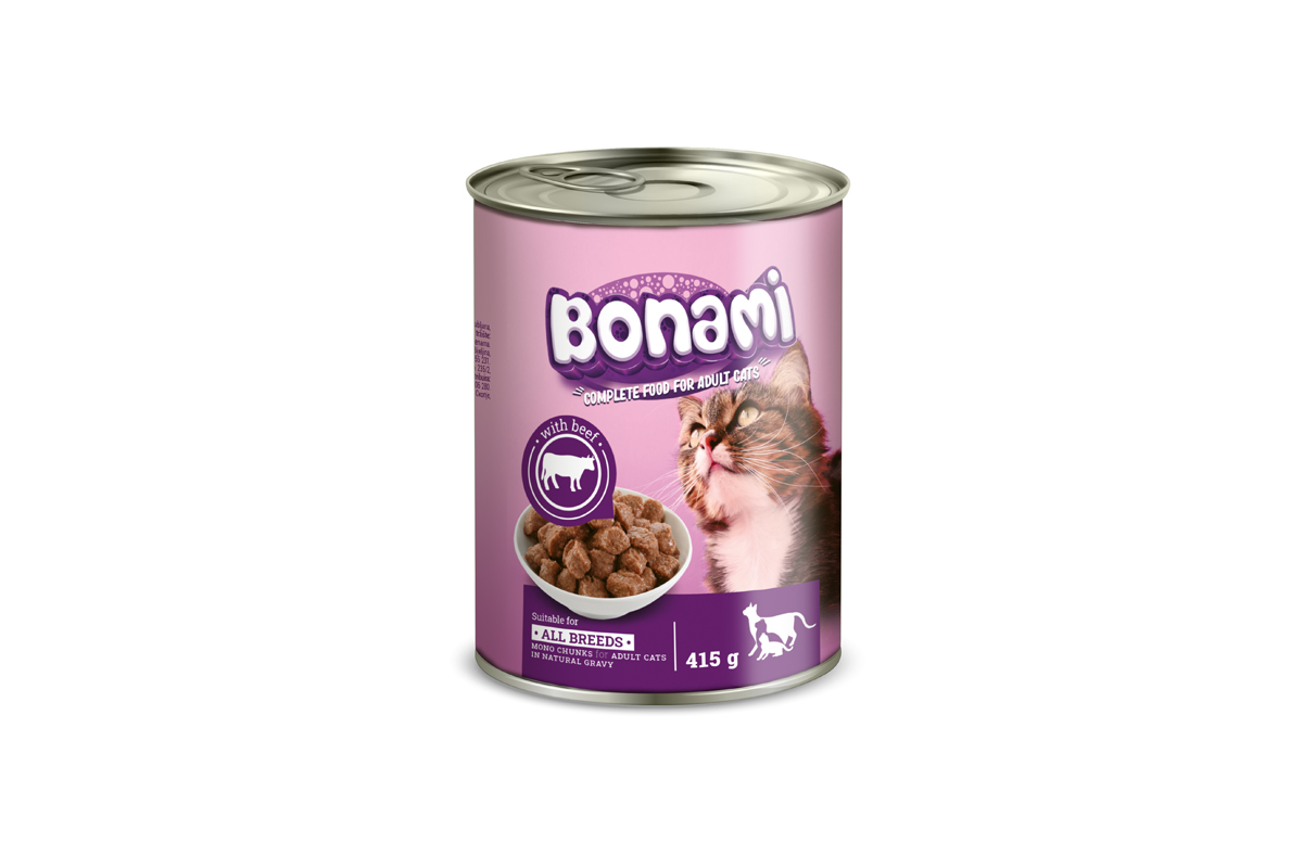 Bonami ploč. za mačke 415g govedina 