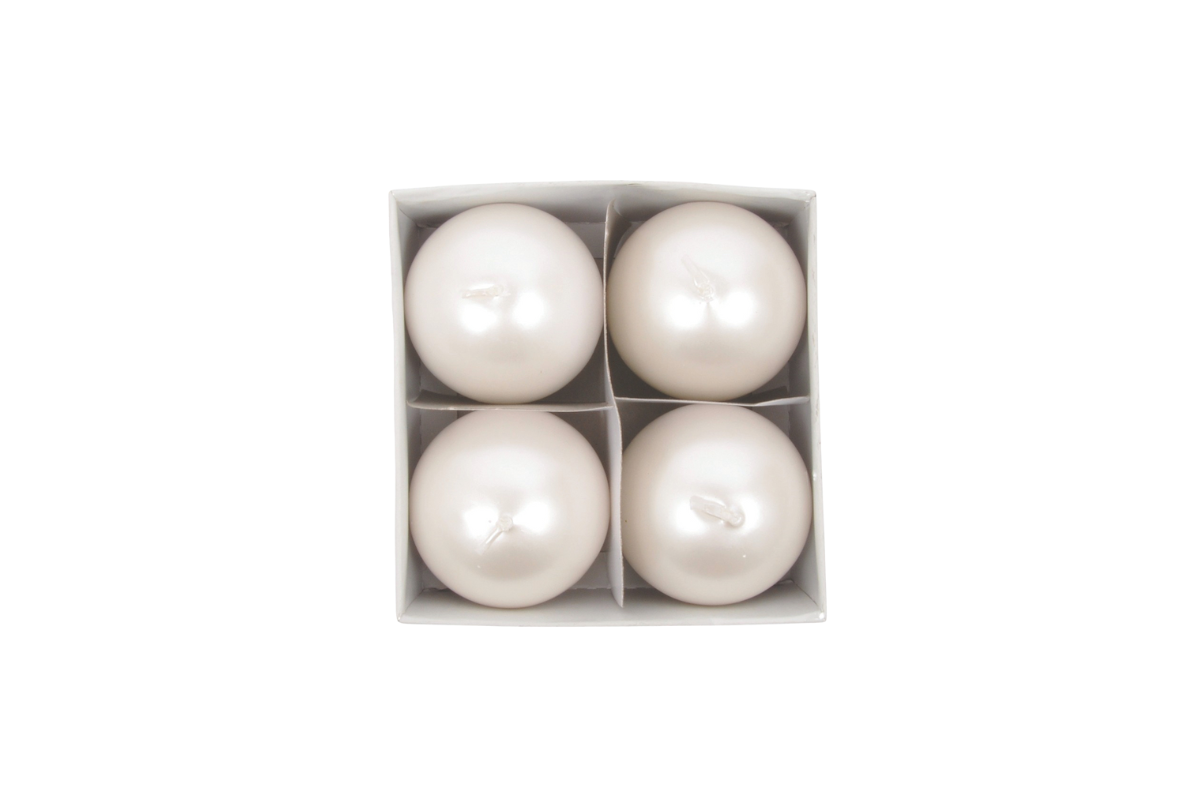 SVEČA ADVENT KROGLA 60mm 4/1 PERL 