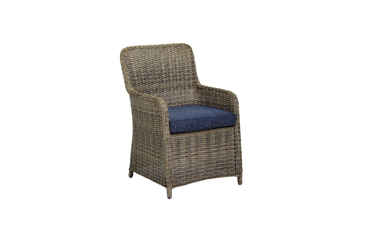 Stol vrtni Sicily ratan z blazino 7cm beige