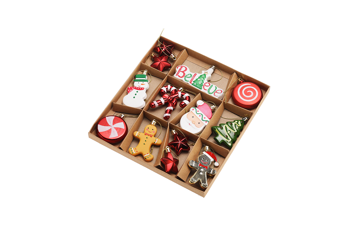 DEKORATIVNI BOŽIČNI OKRASI, SET 13/1 