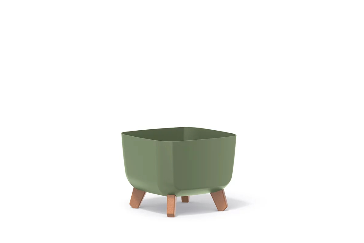 PVC lonec, Gracia Square, 29x29x22 cm, zelena 