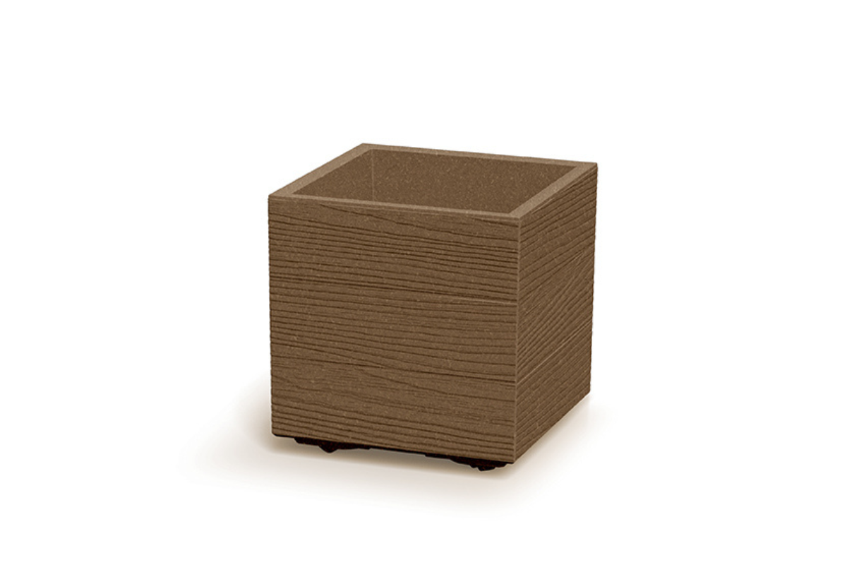 PVC Korito, Madera Square, 38.5x38.5x37 cm, v barvi lesa 