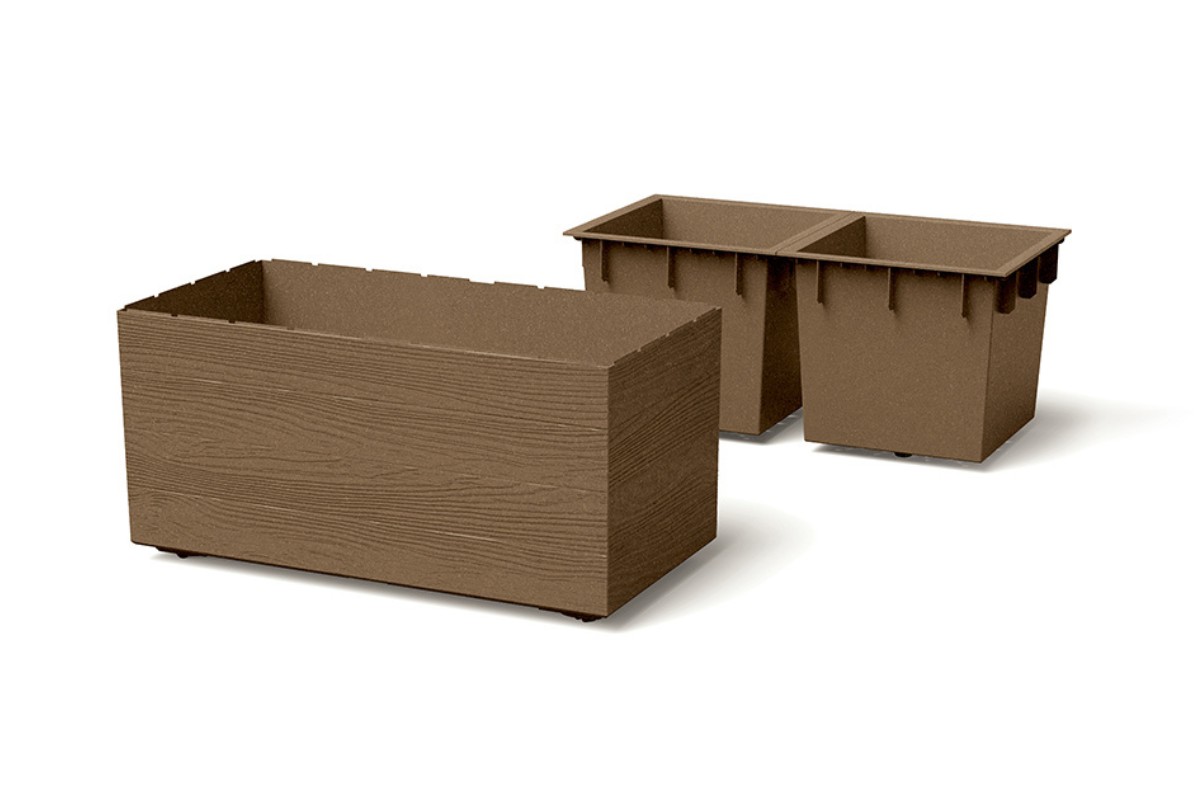 PVC Korito, Madera Case, 57.7x28.8x29 cm, v barvi lesa 