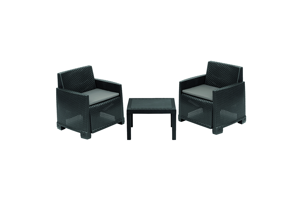 Garnitura Orta 2+1 antracit