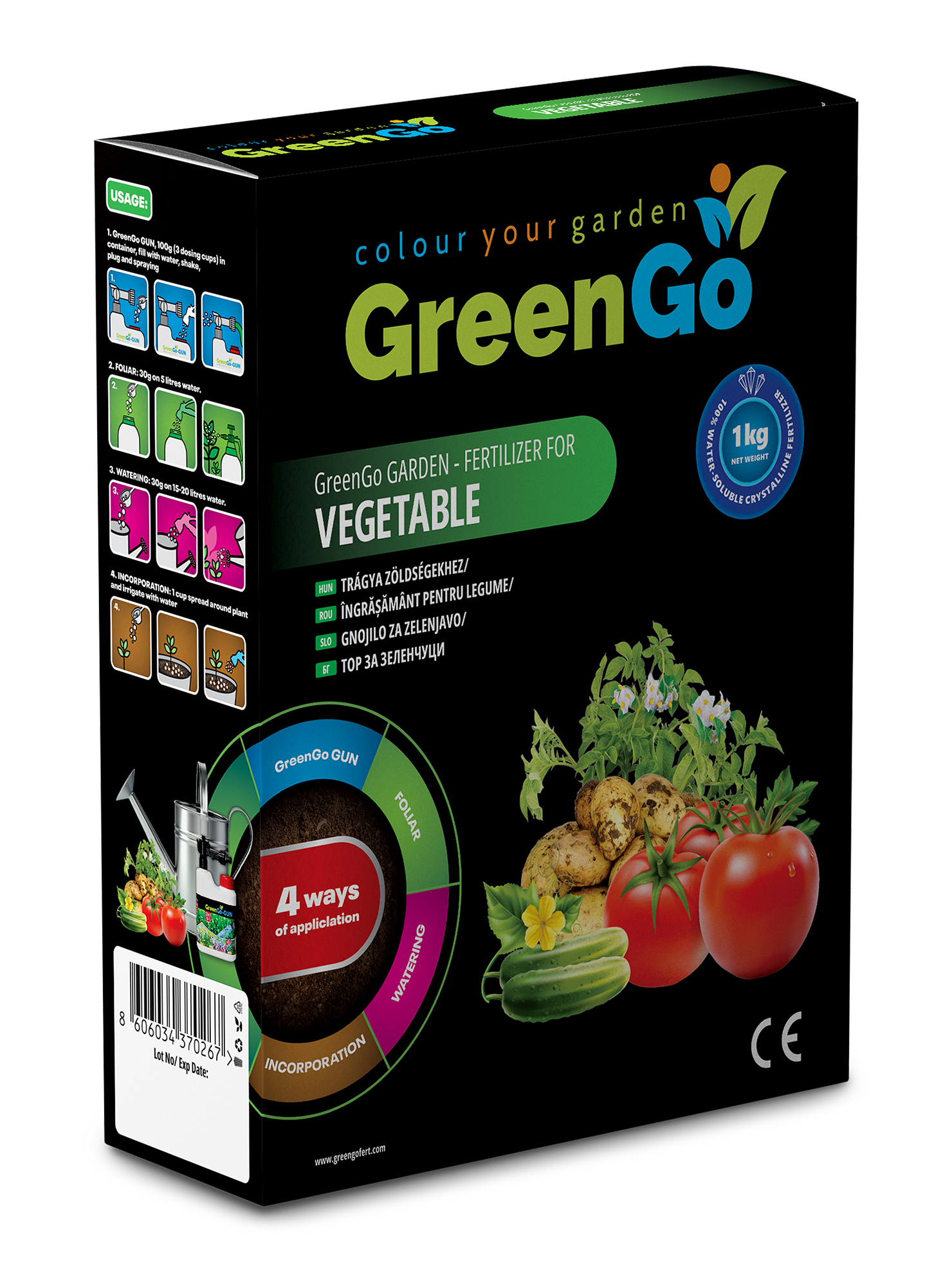 GREENGO KRISTALNO GNOJILO ZA VRT 1 KG 