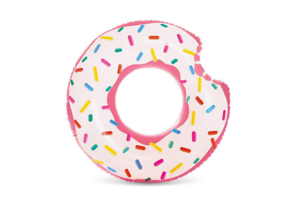 Obroč napihljiv Rainbow Donat tubes 1,07m 