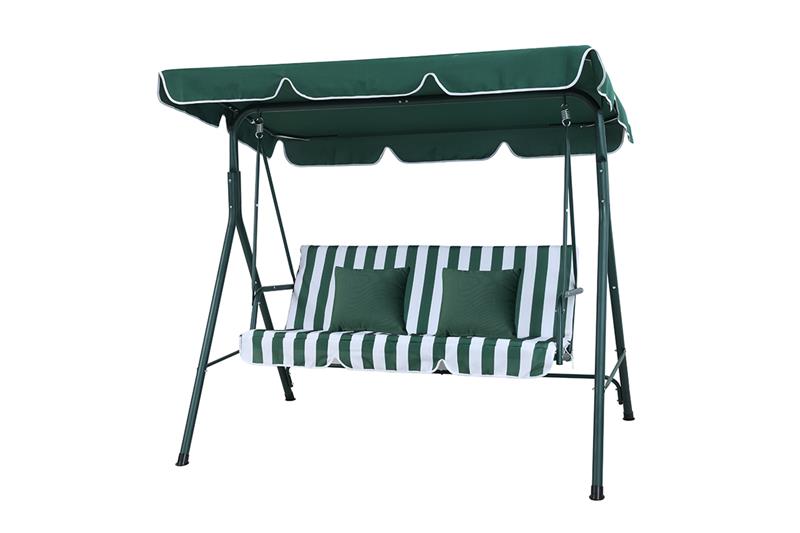 GUGALNICA DVOJNA MYKONOS Z BLAZINAMI ZELENO BELA 89245