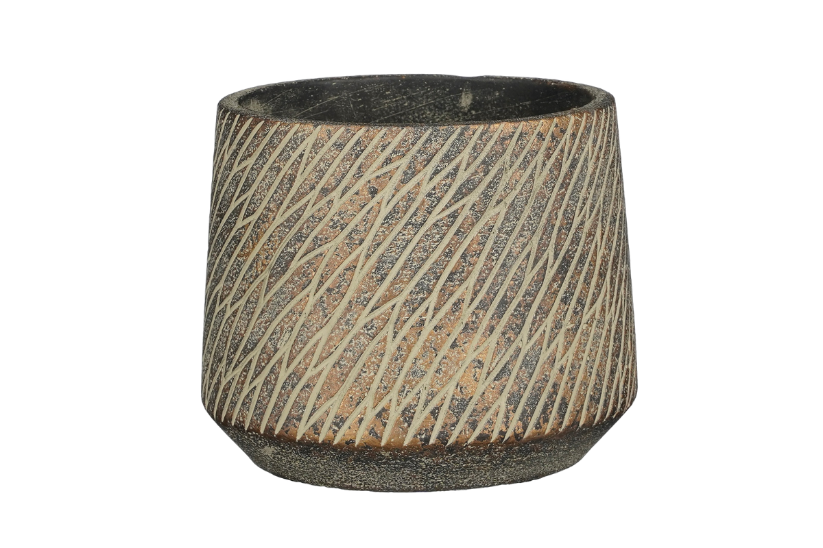 LONEC KERAMIKA, CAMINO, 17x14 cm, SIVO-RJAV 