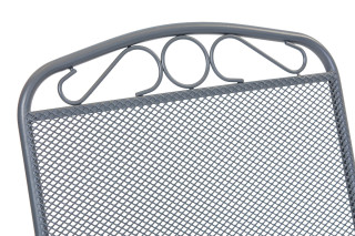 Stol vrtni kovinski Melfi siv 