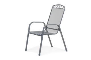 Stol vrtni kovinski Melfi siv 