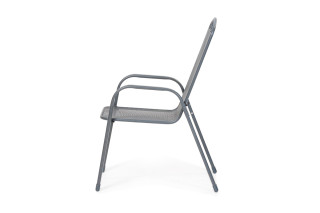 Stol vrtni kovinski Melfi siv 