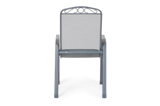 Stol vrtni kovinski Melfi siv 