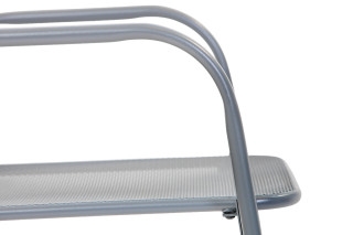 Stol vrtni kovinski Melfi siv 