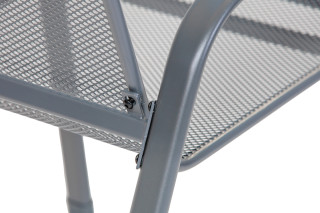 Stol vrtni kovinski Melfi siv 