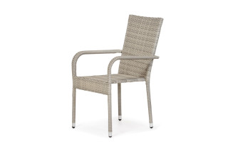 Stol vrtni Bay ratan siv 