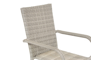 Stol vrtni Bay ratan siv 