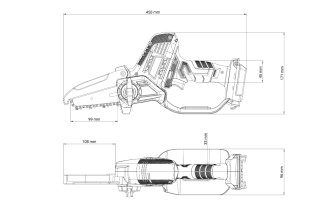 Akumulatorska ročna verižna žaga VBT 0520-1BSC FUSE 