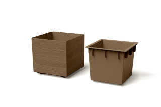 PVC Korito, Madera Square, 38.5x38.5x37 cm, v barvi lesa 