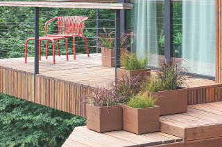 PVC Korito, Madera Case, 77x38.5x37 cm, v barvi lesa 