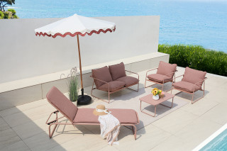 Garnitura vrtna kovinska z blazinami, Ember 