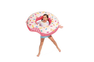 Obroč napihljiv Rainbow Donat tubes 1,07m 