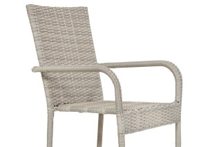 Stol vrtni Bay ratan siv 6/1 