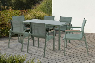 GARNITURA VRNTA OLIVE miza + 6 stolov 88822 