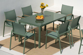 GARNITURA VRNTA OLIVE miza + 6 stolov 88822 