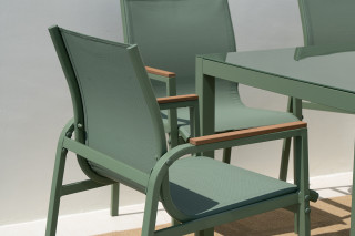 GARNITURA VRNTA OLIVE miza + 6 stolov 88822 