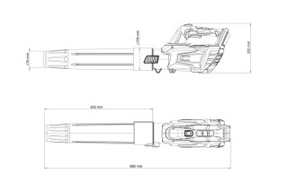 Puhalnik listja akum. FUSE VBV 2420 