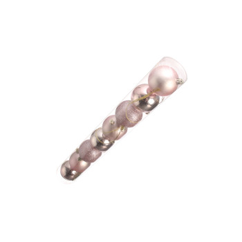 Kroglice Dekor. Plastične Pink, 6.5cm, Set 8/1 