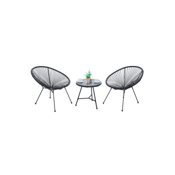 GARNITURA LUGO SET 2+1, KOVINA, PVC 082435 