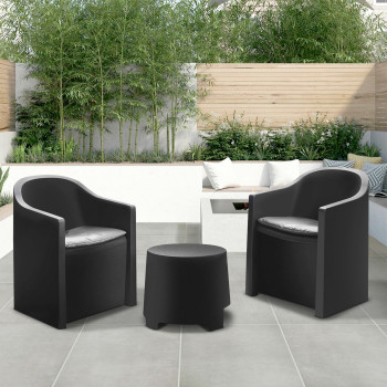 SET LUNA  2+1 ANTRACIT 