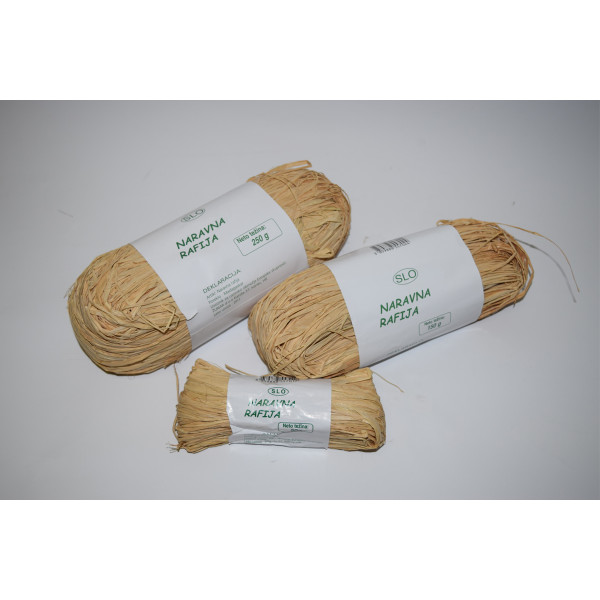 Rafija naravna 250g 