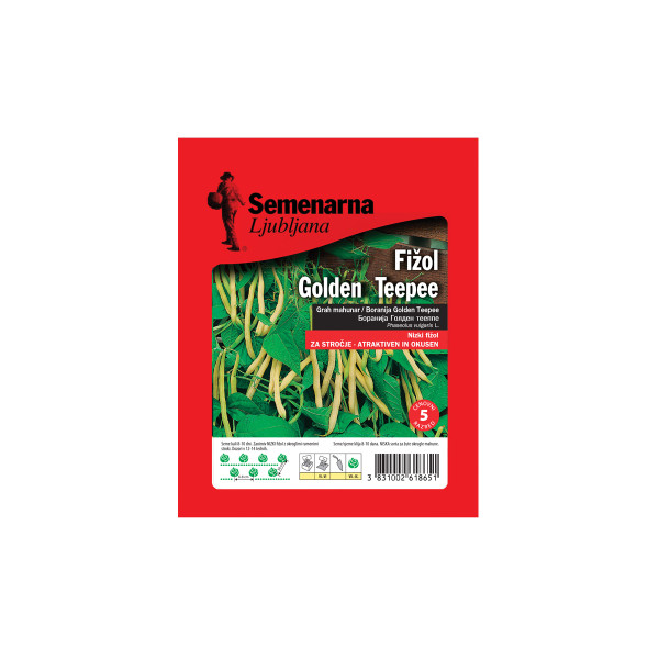 FIŽOL NIZEK GOLDEN TEEPEE 100 g Semenarna 