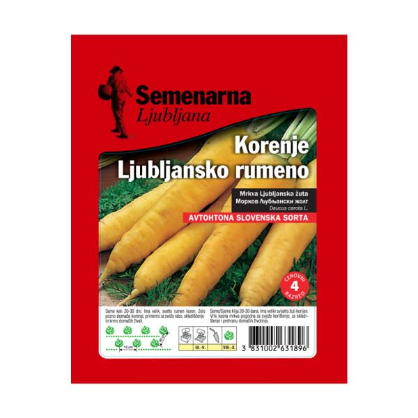 KORENJE LJUBLJANSKO RUMENO 50 g Semenarna 