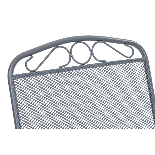 Stol vrtni kovinski Melfi siv 