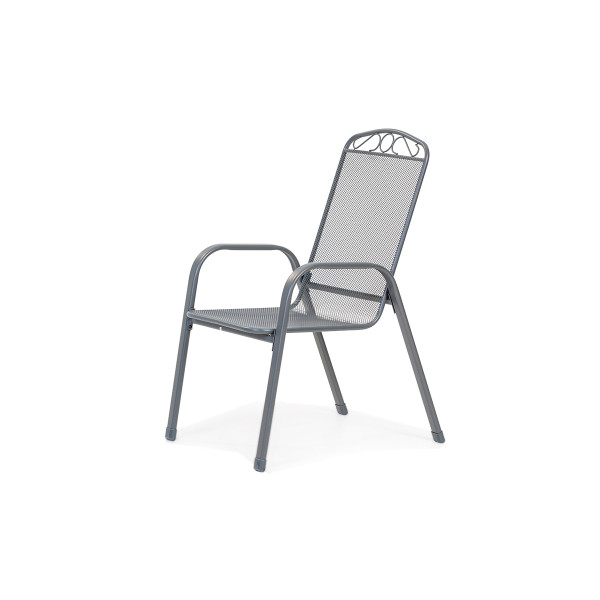 Stol vrtni kovinski Melfi siv 