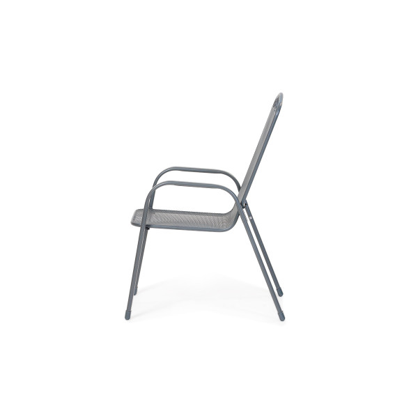 Stol vrtni kovinski Melfi siv 