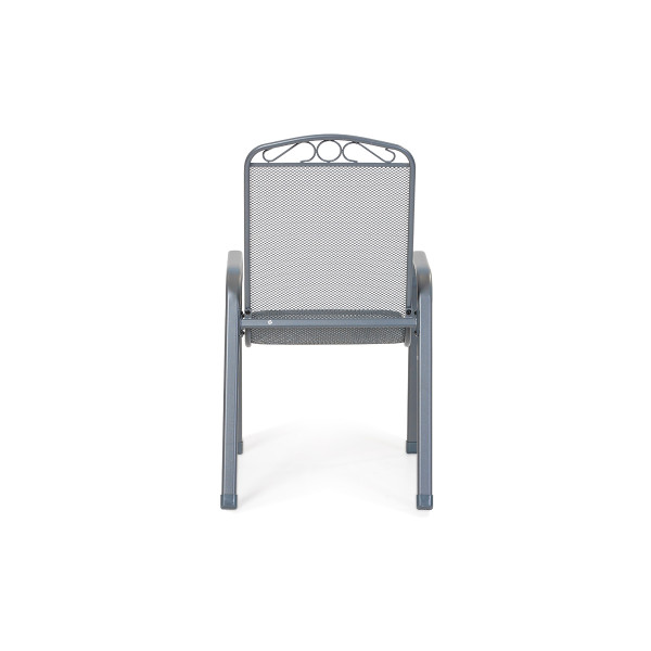 Stol vrtni kovinski Melfi siv 