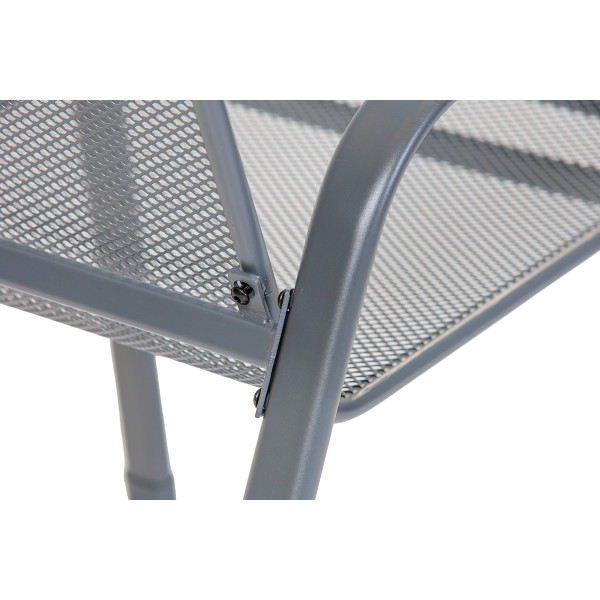 Stol vrtni kovinski Melfi siv 