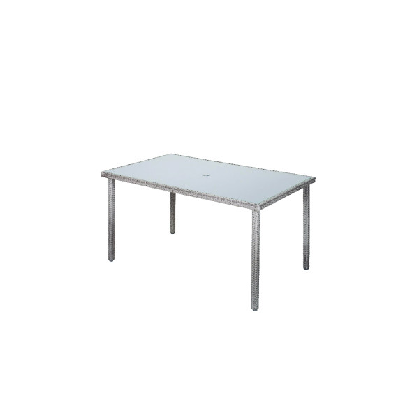 MIZA VRTNA ATLANTIC RATAN siva 150X90X74CM 47063 